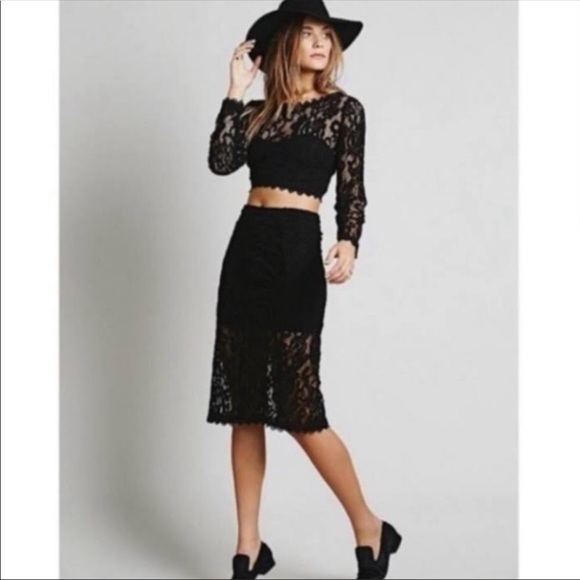 Free People Lace Skirt - Picture 2 of 5